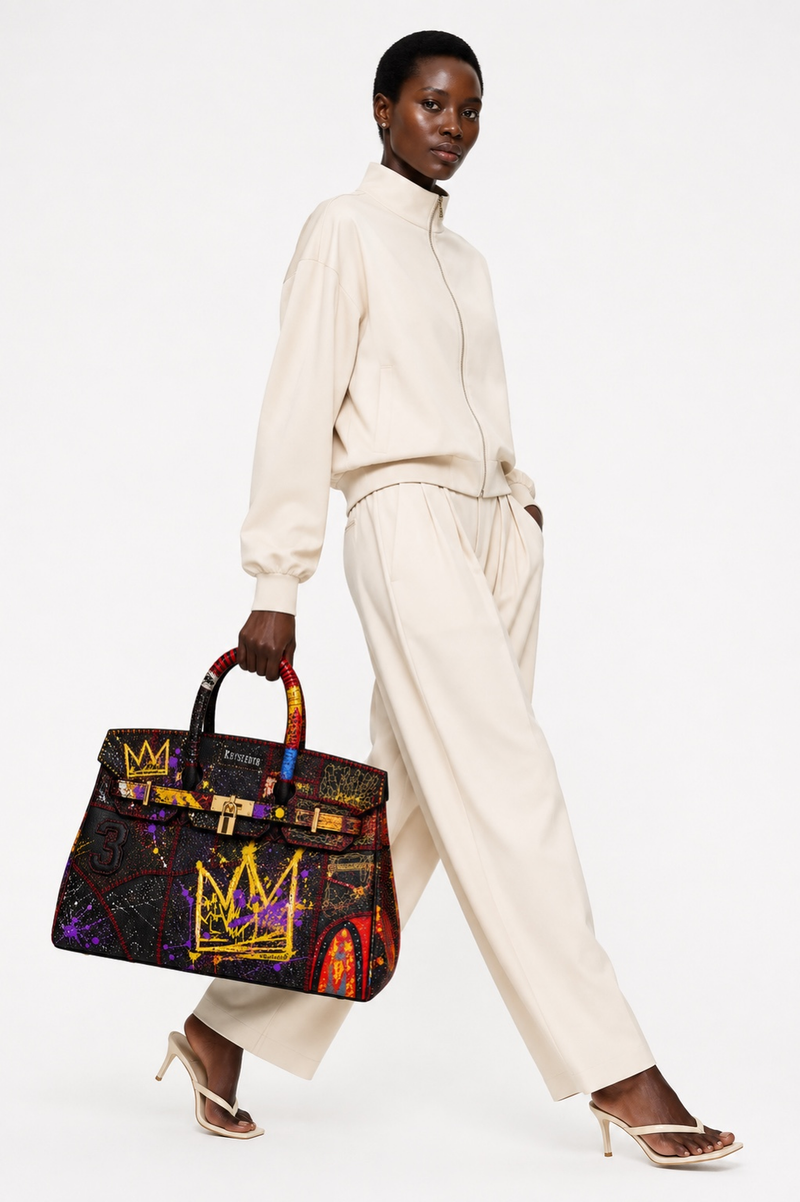 CROWN ART BIRKIN BAG