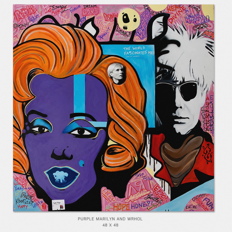 PURPLE MARILYN & WARHOL