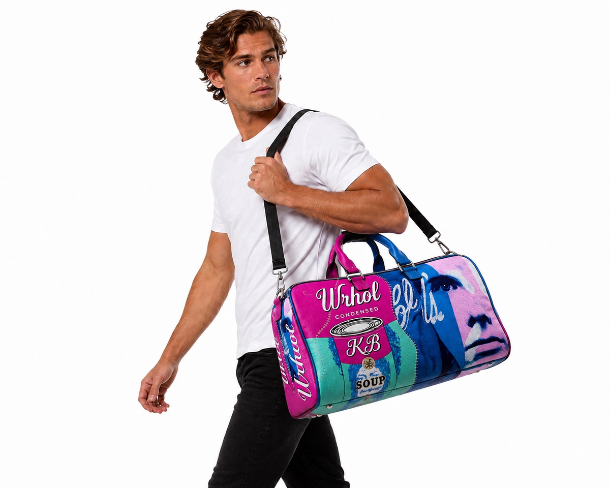 WRHOL SOUP DUFFLE BAG