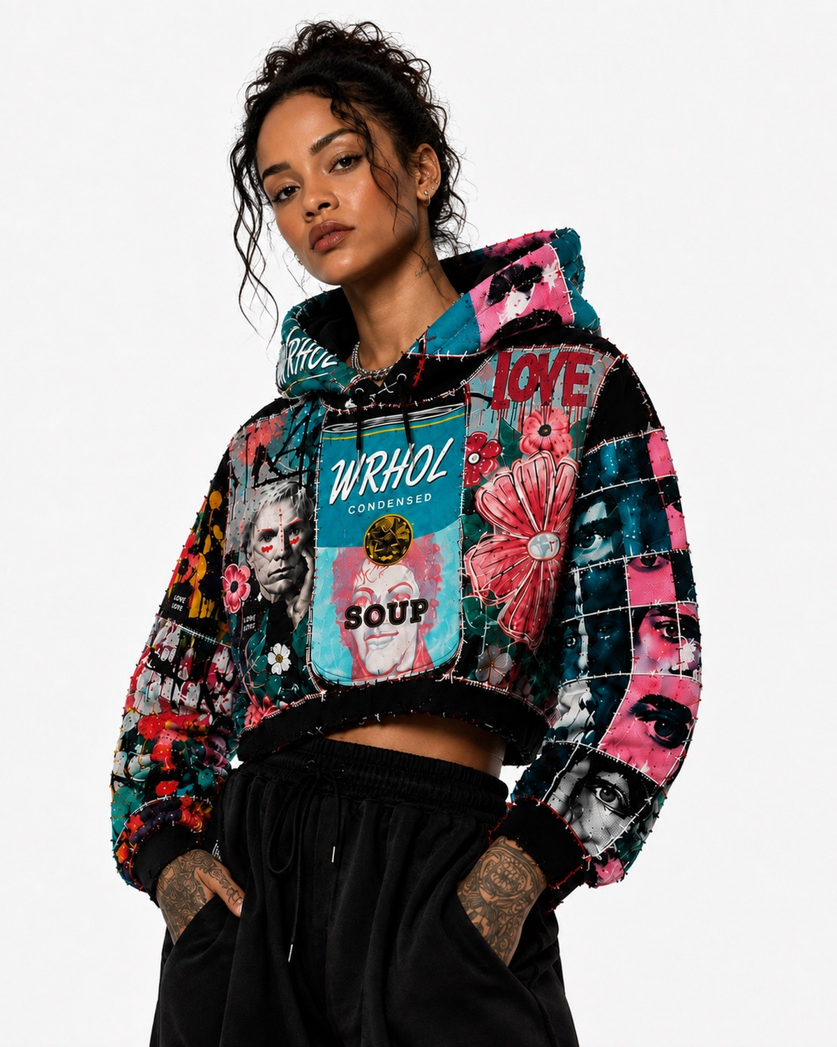 WRHOL FLOWER CUSTOM HOODIE