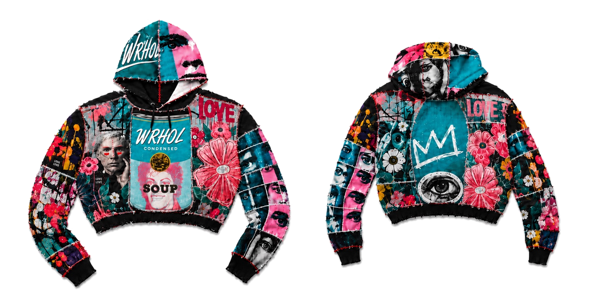 WRHOL FLOWER CUSTOM HOODIE