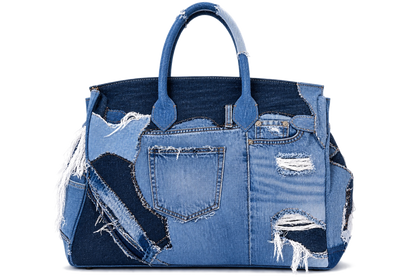WRHOL WORE DENIM ART TOTE