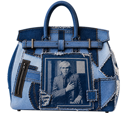 WRHOL WORE DENIM ART TOTE