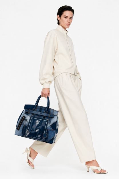 WRHOL WORE DENIM ART TOTE
