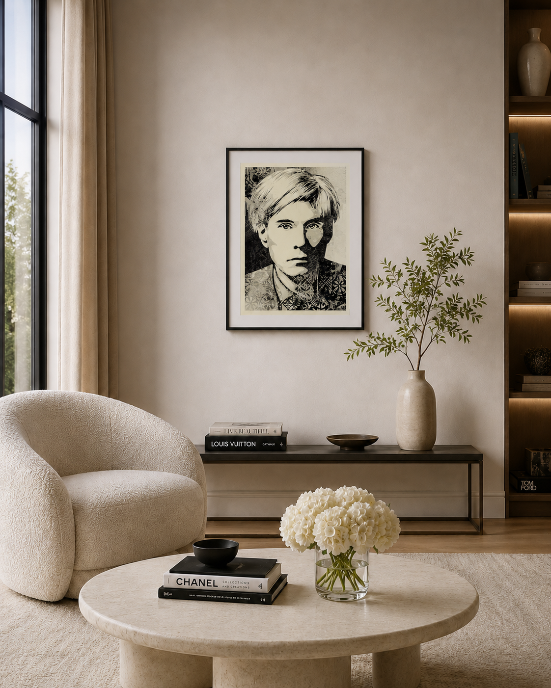 WARHOL COLLAGE — SILVER AP